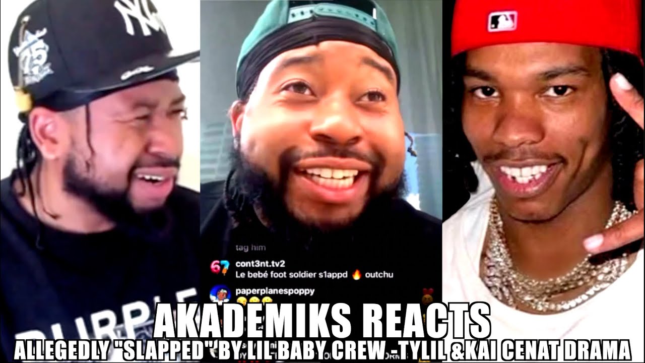 Участник группы Lil Baby дал пощёчину Akademiks и вышел в прямой эфир, AK отреагировал и устроил ...
