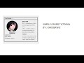 ♡ simple carrd tutorial | kakegrwu ♡