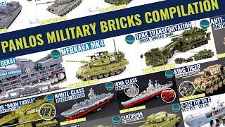 ALL Panlos Military Brick Sets - Compilation of Building ALL Tanks & Ships