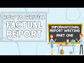 Information Report Writing Quiz