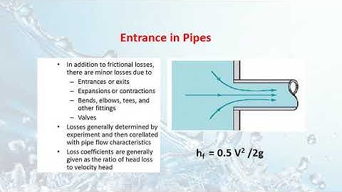 Fluid Mechanics Flow through pipes part 2