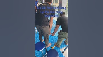 Lắp Đặt Vách Kính Cường Lực Phố Giải Phóng | Kính Cường Lực Quang Nam Phát #shorts