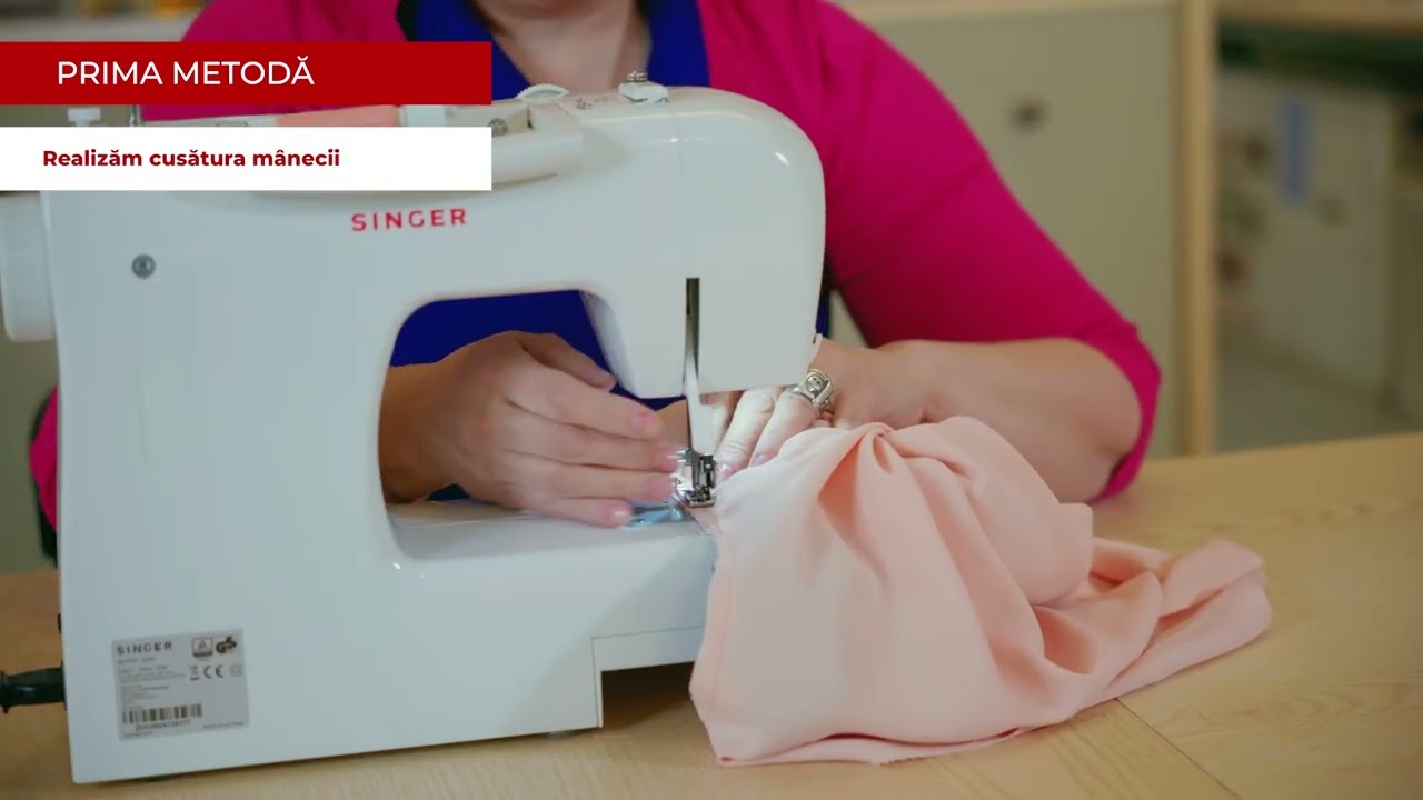 Doua tipuri de finisare cu dublura pentru maneca si decolteu