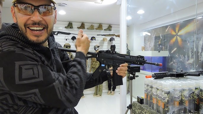 TESTEI A METRALHADORA DE AIRSOFT MAIS POTENTE DO MUNDO (M4) 