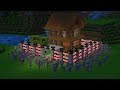 สร้างบ้าน กับดักสุดโหด เพื่อป้องกันจาก โครงกระดูก 1,000,000 ตัว (Minecraft House)