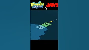 SpongeBob in Jaws instead of the Clams theme it’s Jaws theme #viral #spongebobsquarepants #jaws