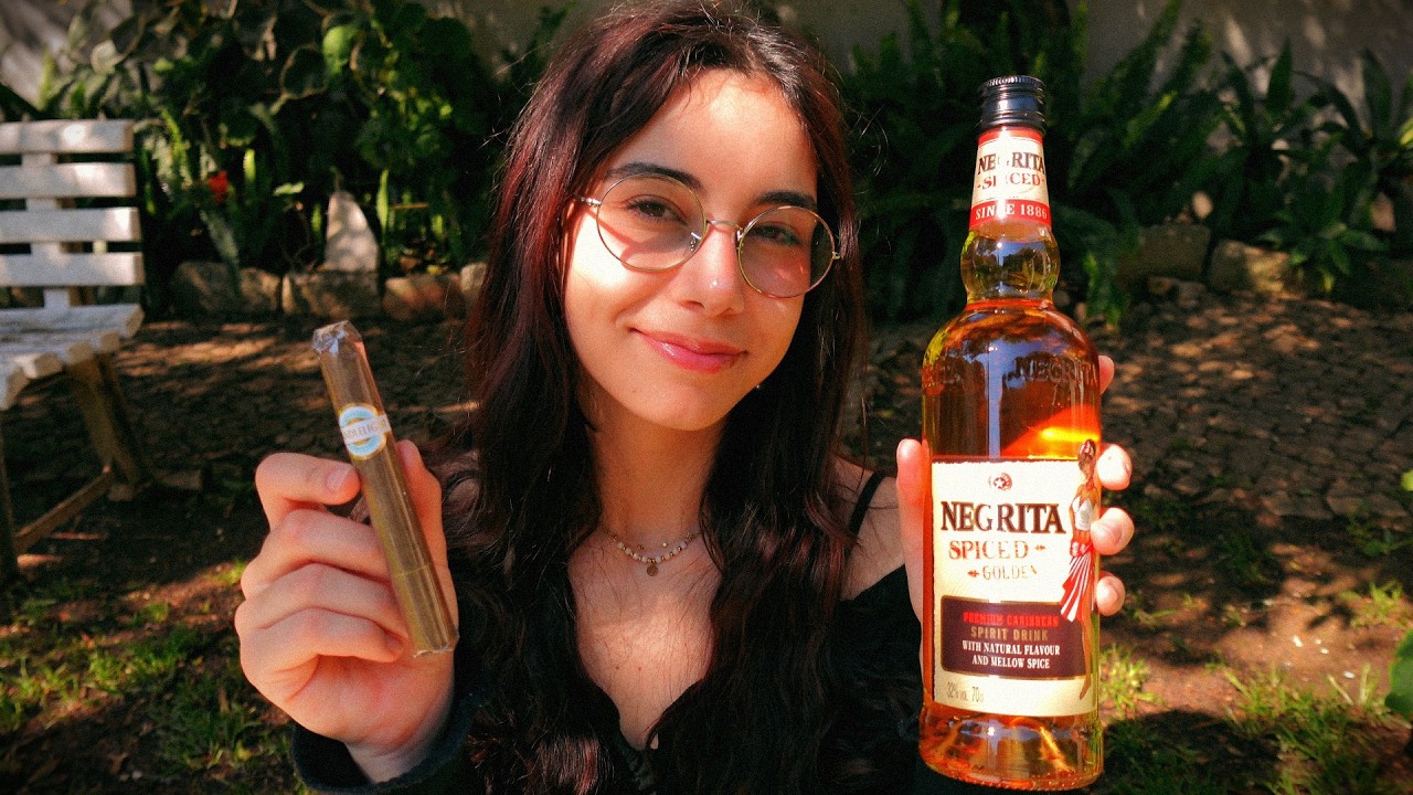 Smoking a Cigar while Drinking Rum for the First Time!