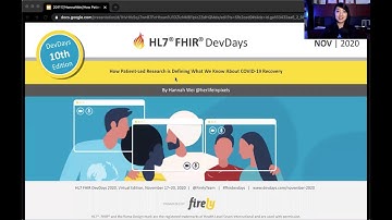 Hannah Wei - How Patient-Led Research defines our COVID-19 Recovery knowledge | DevDays Nov 2020