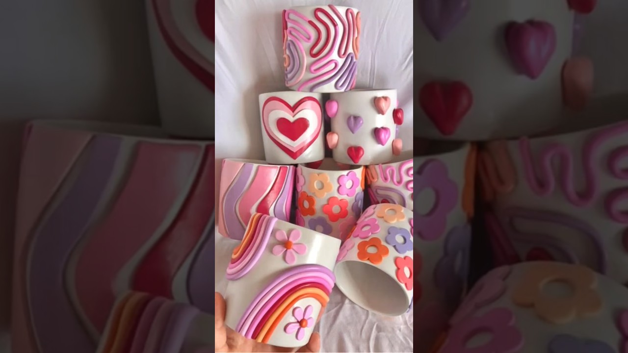 cute and aesthetic clay craft idea #pintrest find image