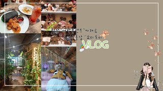 [합정&홍대vlog] ☔비오는 날에 합정 핫플 식물카페 어반플랜트 🌿☕ &🌈 홍대소품샵요미토이 🎀🧸