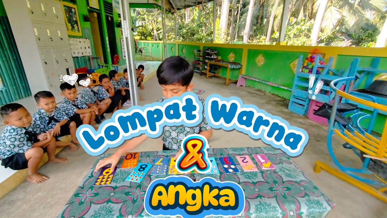 Permainan Motorik “Lompat Warna dan Angka”
