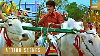 Bullock Cart Race Action Scene | Murattu Kaalai | Sundar C | Sneha | Tamil Action Movie Scenes |