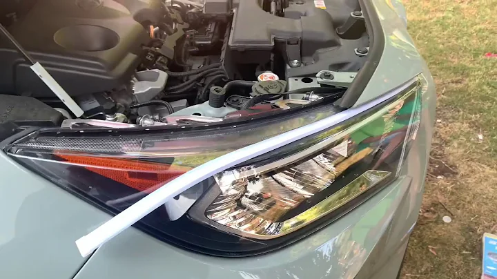 2019/2020 Toyota RAV4 headlight LED strip install DRL/SIGNAL - DayDayNews