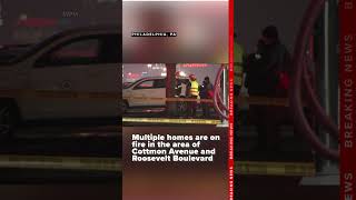 Philadelphia plane crash ignites homes, vehicles