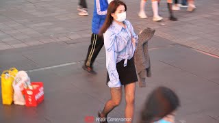 Changsha 4K街拍長沙觀察人群中的焦點4K Walk Chinastreet Walkchangsha City Walking Chinese Girl 2023