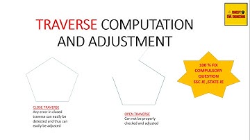 SURVEY LEC 5 | TRAVERSE COMPUTATION AND ADJUSTMENT| TRAVERSE