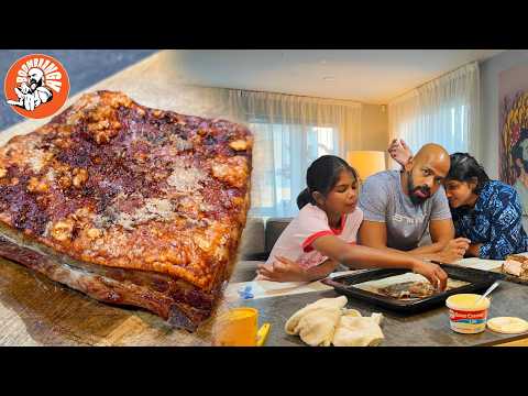 Daily Vlog 28 | Pork Belly with Dinner | Oven-Grilled Pork Belly | @BoomBaangh