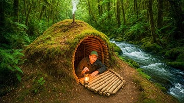 90-Day Challenge: Building an Underground Shelter and Surviving with Primitive Tools, Bushcraft