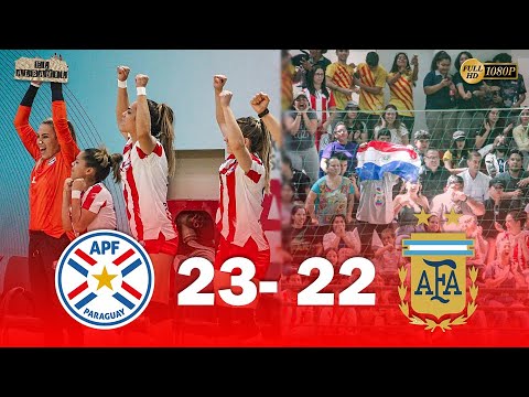 PARAGUAY 23  22 ARGENTINA  EPICA y EMOTIVA VICTORIA DE PARAGUAY HANDBALL FEMENINO Juegos ASU2022