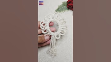 DIY Macrame Flower Ornaments No Ring for Beginners