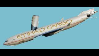 Aerohoer flight 5901/Etihad cargo flight 5072 mid air collision animation Aerohoer flight 5901/Etihad cargo flight 5072 mid air collision animation