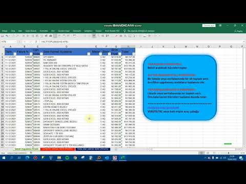 #Excel Toplam(Sum), Alttoplam(Subtotal),Toplama(Aggregate)Fonksiyonları