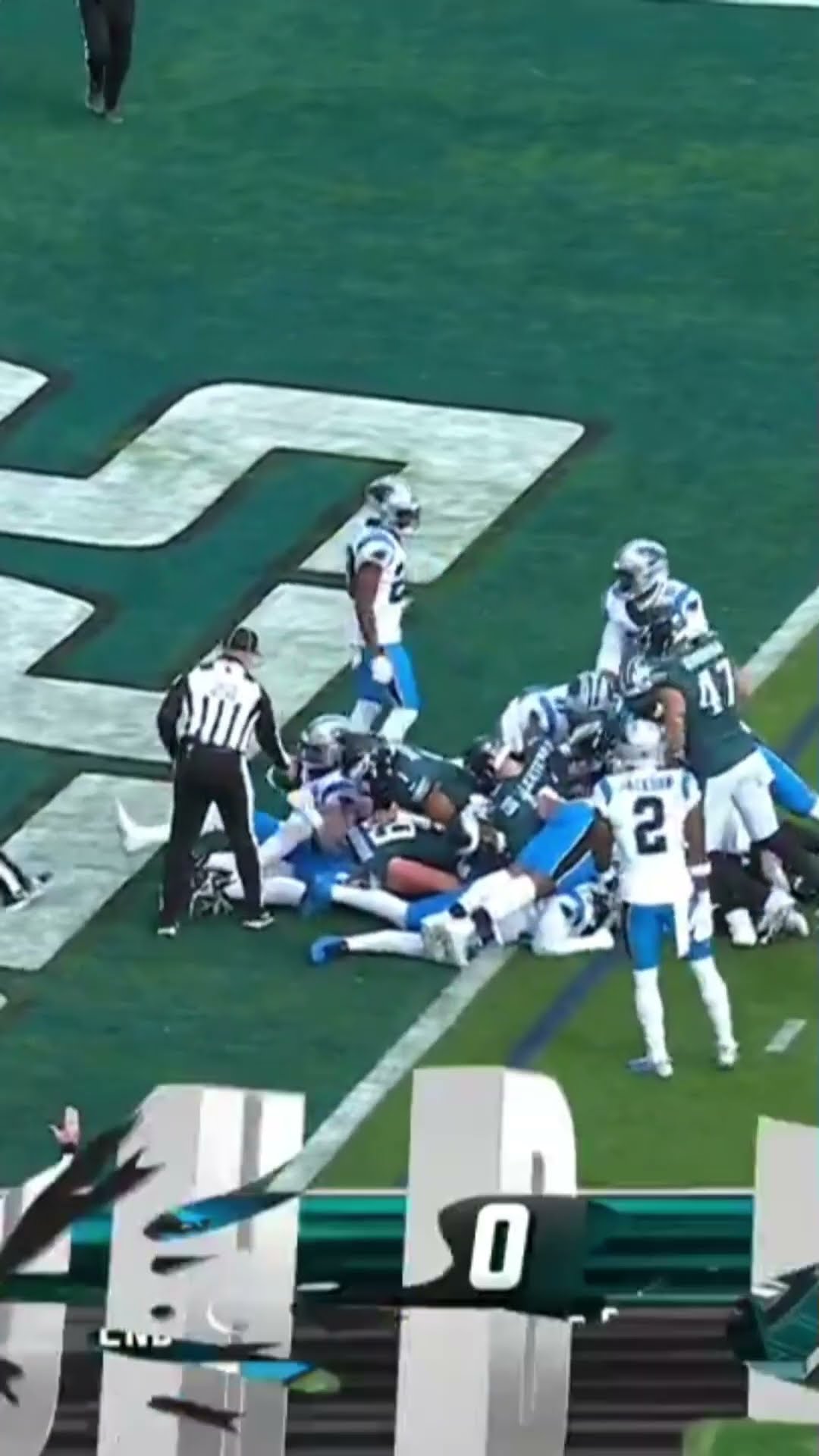 You already know what the Eagles are doing at the one-yard line ?? Eagles vs Panthers Highlights