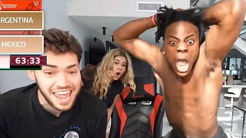 IshowSpeed reacts to Messi scoring against Mexico