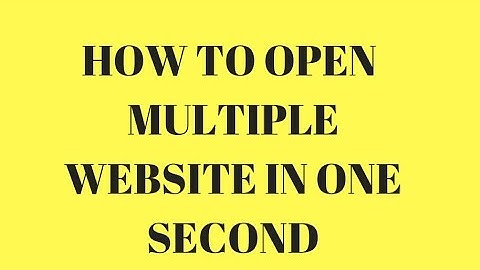 HOW TO OPEN MULTIPLE WEBSITE IN ONE SECOND ( linkclump)✅