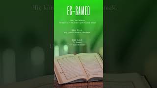 Ki̇mseye Muhtaç Olmamak İçi̇n Es-Samed