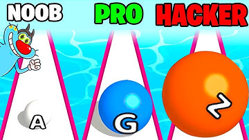 NOOB vs PRO vs HACKER | In A-Z Run | With Oggy And Jack | Rock Indian Gamer |