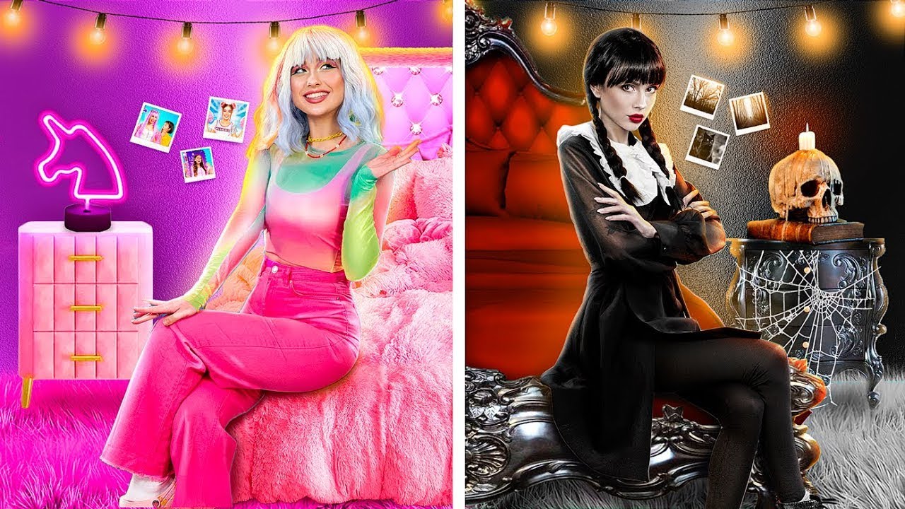 Mercoledì Addams Diventa Popolare al College! La Buona e la Cattiva Reginetta del College!