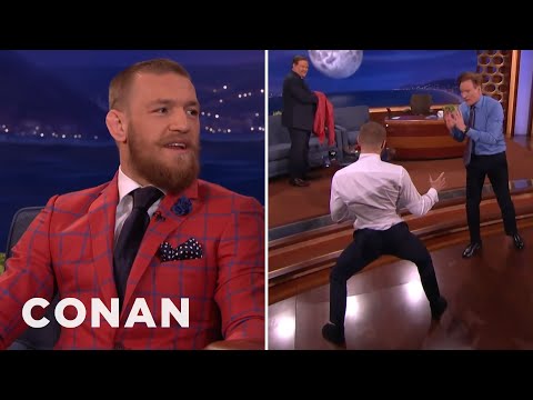 Conor McGregor Demos His Capoeira Kick On Conan | CONAN on TBS