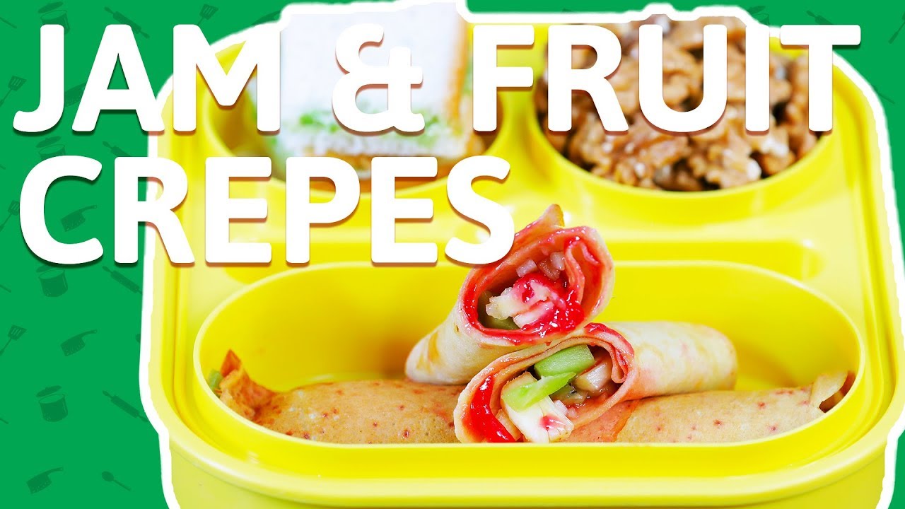 French Crepes Recipe - Easy To Make Jam Filled Fruit Crepes - Fusion Recipe For Kids Tiffin Box | India Food Network