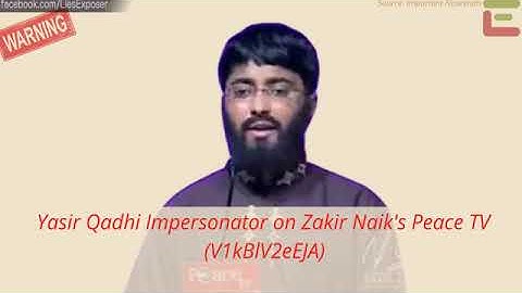 Yasir Qadhi Impersonator on Zakir Naik