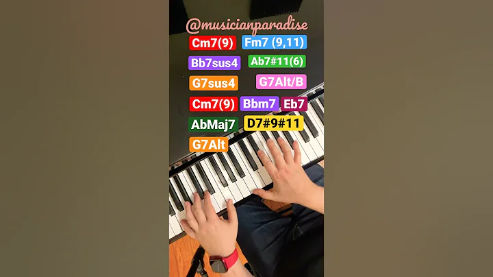 Colourful Chord Progression 👌🎹 #musicianparadise #neosoulchords