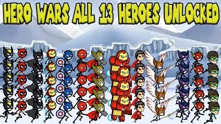 HERO WARS: Super Stickman Defense Update All 13 Heroes Unlocked - 2vs2 HACK GamePlay 2017 screenshot 5