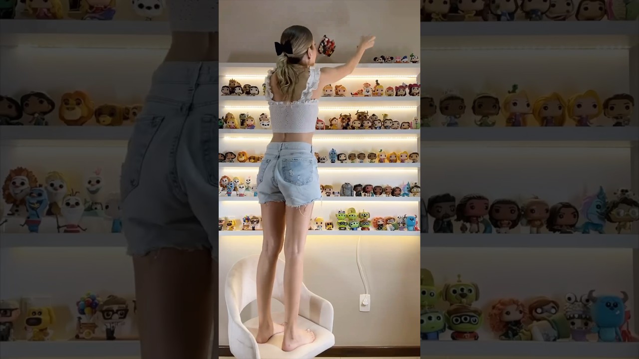 Organizando minha cole&ccedil;&atilde;o de FUNKO POP da DISNEY! 💖✨ #cole&ccedil;&atilde;o #disney #funkopop