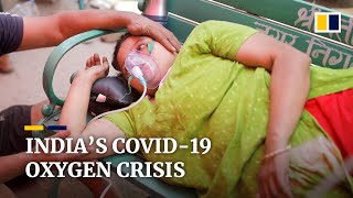 India’s oxygen crisis: Covid-19 patients rely on express trains and makeshift camps for air supply