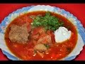 Как приготовить борщ со свежей капустой. Borshch (read under video)