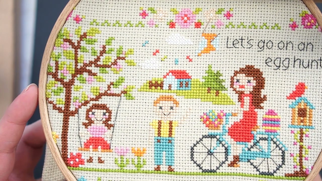 How to Back Stitch and Make French Knots on Cross Stitch Patterns