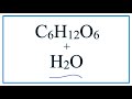 Glucose and Water Interactions