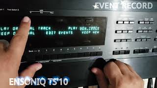 ENSONIQ TS'10  - RITMNI EVENTDA YOZISH.