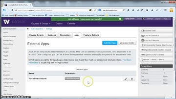 Add Menu Items to Canvas Navigation Bar