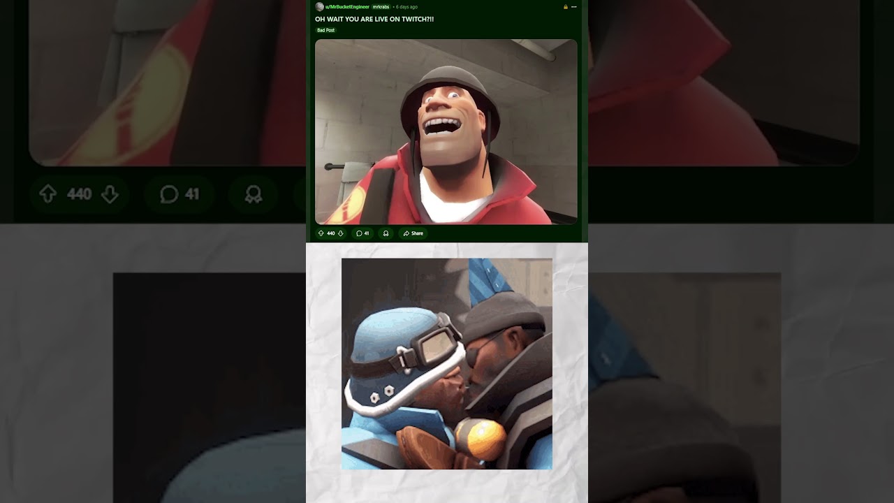 Oh wait you're live on twitch