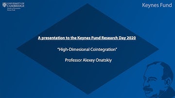 Keynes Fund Economic Research – High-Dimensional Cointegration – Alexey Onatskiy