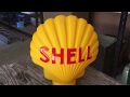 Vintage shell petrol petrol bowser how to paint raised text