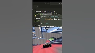 What does the function "any" do in Python?