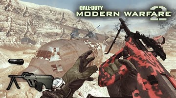 40 Kills With The AUG-HBAR - Call of Duty: Modern Warfare 2 - Gameplay (2009) - No Commentary