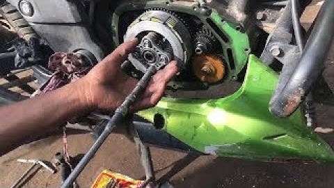 How to replace TVS apache RTR 160 clutch Plate music tube